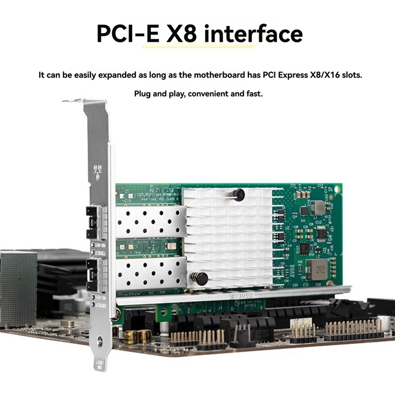 10Gb Sfp+ Pcie Network Card Dual Port - X520-DA1 10Gb SFP+ Dual Port Network